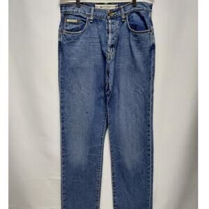 Ben Sherman 100% Cotton Jeans Blue Solid Denim Size 33/34